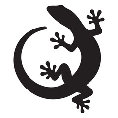 Lizard Vector Silhouette Icon