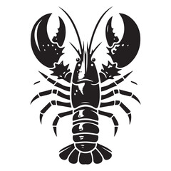 Lobster Vector Silhouette Icon
