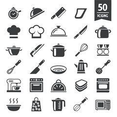 Cooking Editable Icon Set – Vector Kitchen & Culinary Icons for Web & Print