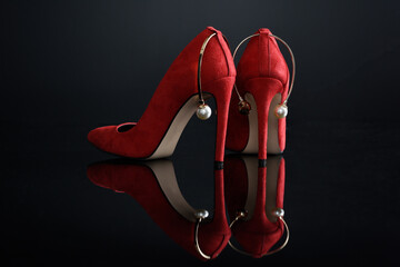 red high heels
