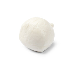 One tasty mozzarella cheese ball isolated on white
