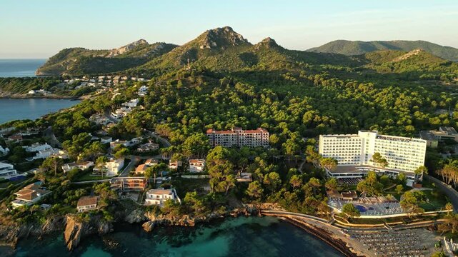 Aerial view at Font de la Cala, Mallorca, Spain