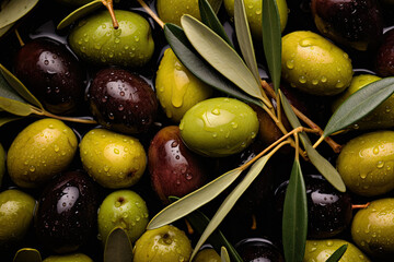 Close up view of olive backgrounds