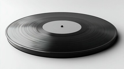 Close-up view of a vinyl record