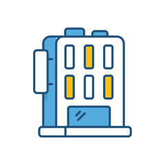 Clinic Building vector icon