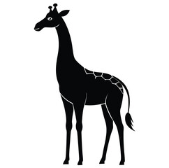 Giraffe Silhouette Vector
