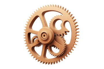 Intricate Wooden Gears A Symphony of Interlocking Components