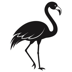 Fototapeta premium Stork bird Silhouette Vector