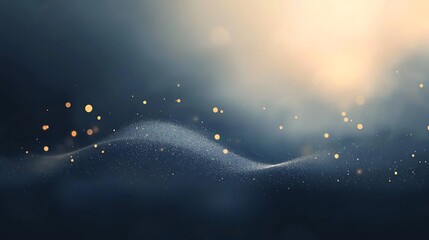 Golden Dust Wave with Dark Background.