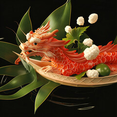 dragon boat festival, 3d, 8k high resolution