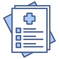 Fototapeta premium Checkup Blue Icon