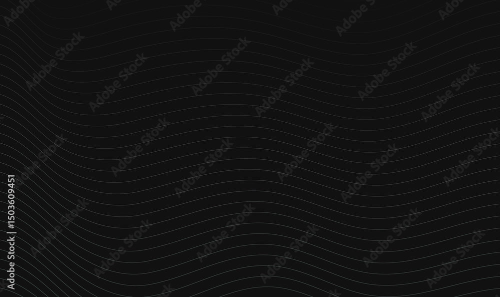 Poster abstract black background with wavy lines. the background features a sleek. wavy lines background. a
