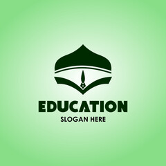 vector logo design for company, Islamic Logo Education Logo