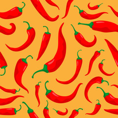 red hot chili peppers pattern seamless