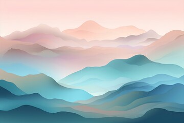 Obraz premium mountains and clouds