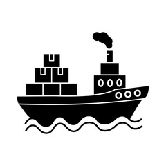 Obraz premium Shipping Icon Glyph