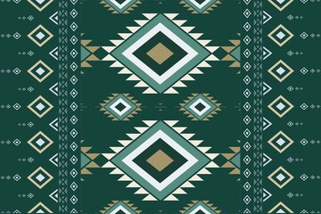 Native pattern american tribal indian ornament pattern geometric ethnic textile pattern navajo mexican fabric seamless Vector decoration fashion