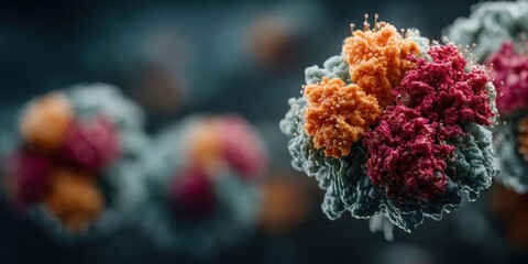 Digital 3D Illustration of a Bispecific Antibody in Action
