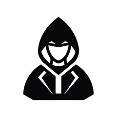 a clean minimalist vector a hacker hoodie.eps