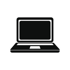 a clean minimalist vector illustration of a laptop icon.eps