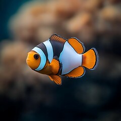 Ocellaris clownfish coral reef.