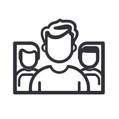 Webinar Line Icon --s 750
