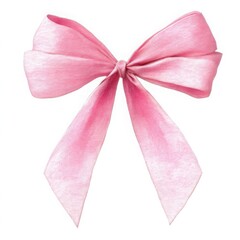 Elegant Pink Ribbon Bow Decoration for Gift Wrapping and Festive Celebrations