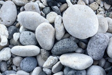 Beach rocks that form a natural mosaic full of beauty Pacitan East Java Indonesia