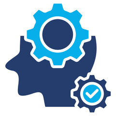 Potential glyph blue color icon