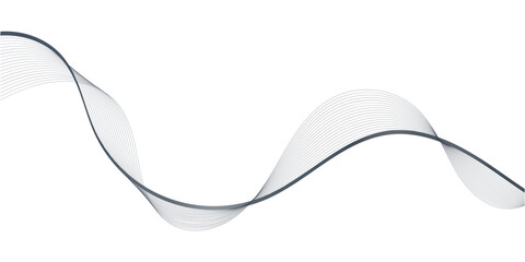 Abstract blue wave lines pattern on white background Vector abstract colorful flowing wave lines isolated on white background.