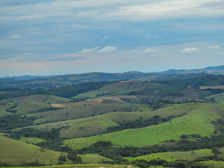 Obraz premium landscape with mountains and blue sky