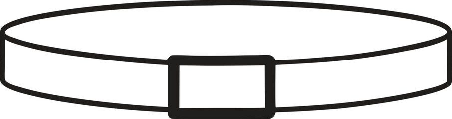 Obraz premium Reversible Belts Mockup Template Vector Design Technical Illustration for Fashion Projects