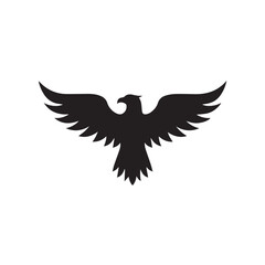 eagle logo vector Bold and clean eagle logo vector, with sharp lines and a strong silhouette 
