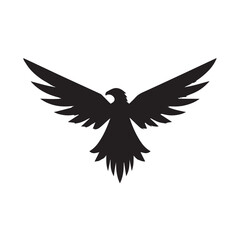 eagle logo vector Bold and clean eagle logo vector, with sharp lines and a strong silhouette 
