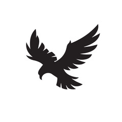 eagle logo vector Bold and clean eagle logo vector, with sharp lines and a strong silhouette 
