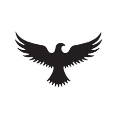 eagle logo vector Bold and clean eagle logo vector, with sharp lines and a strong silhouette 
