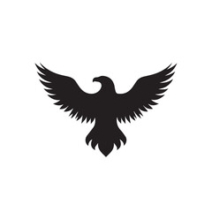 eagle logo vector Bold and clean eagle logo vector, with sharp lines and a strong silhouette 
