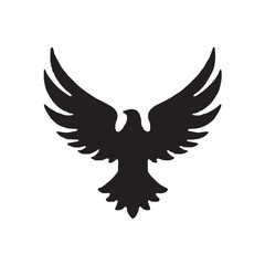 eagle logo vector Bold and clean eagle logo vector, with sharp lines and a strong silhouette 
