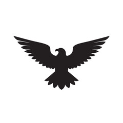 eagle logo vector Bold and clean eagle logo vector, with sharp lines and a strong silhouette 

