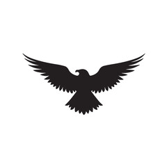eagle logo vector Bold and clean eagle logo vector, with sharp lines and a strong silhouette 
