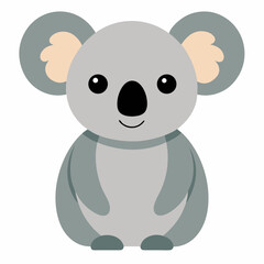 koala on white background