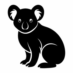 koala on white background