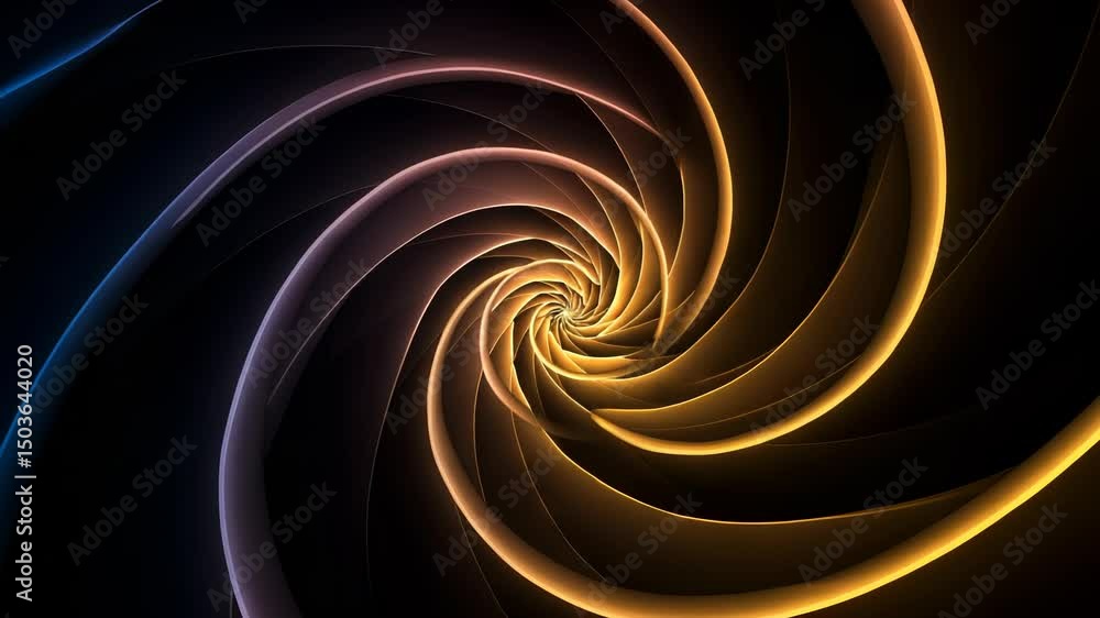 Poster mesmerizing spiral of light and shadow, creating a hypnotic and abstract vortex