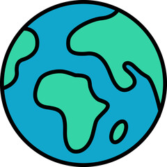 Earth - outline