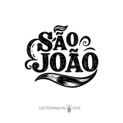 Lettering São João para Composição