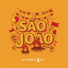 Lettering São João para Composição
