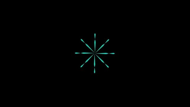 Explosive Motion fireworks Modern and stylish for video decoration. Pop-up line animation, loop out Circle bursting, color, Geometric, Bubble and Shape brust elements, black screen video.