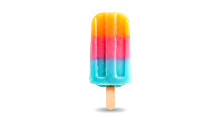 Colorful Ice Cream Popsicle