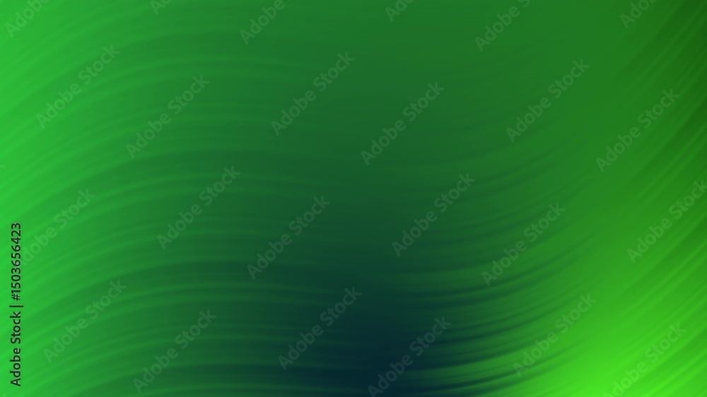 Poster dynamic green flowing pattern background for nature and technology visuals, abstract art