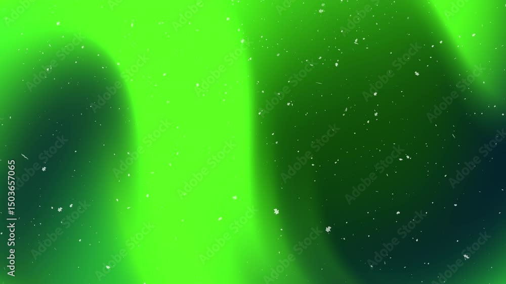 Poster green abstract background with particles, suitable for visual effects and motion graphics